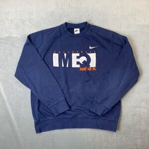 Nike IMEQ Volleyball Crewneck Sweatshirt‎ Blue Mens Size M
